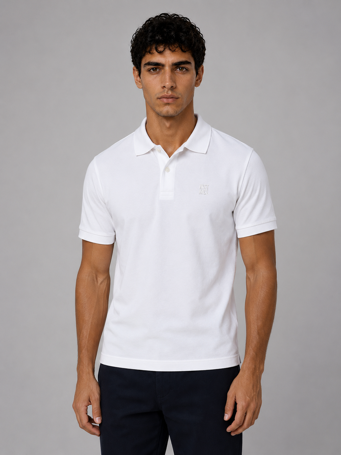 Polo white_front view
